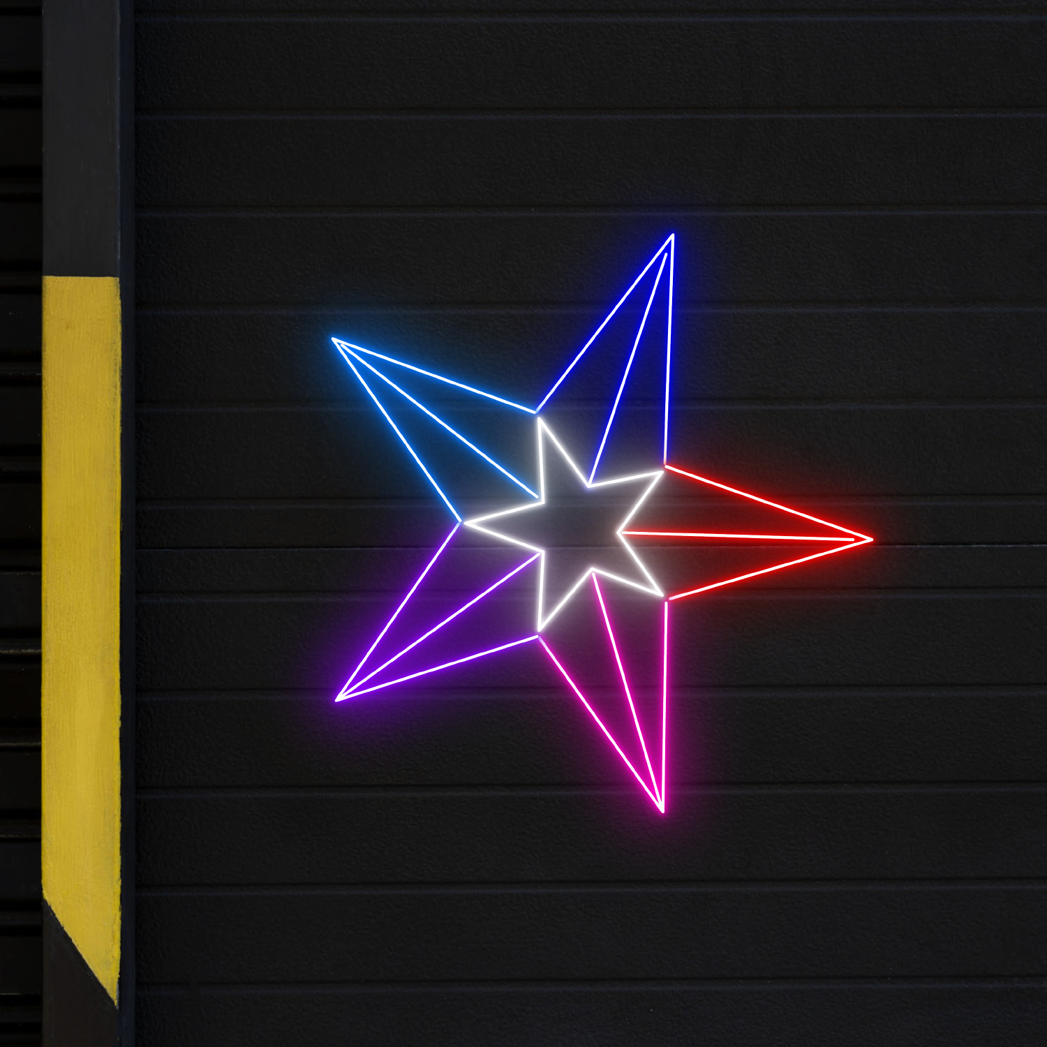 Flash Star Neon Sign Wall Art Decor