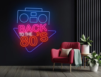 Back To The 80's Neon Sign Decoration Signage