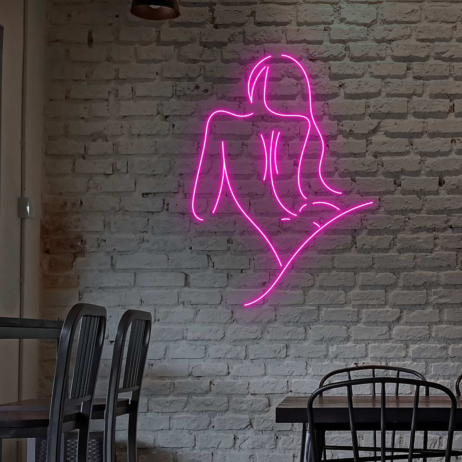 Beautiful Woman Body Neon LED Sign Line Art Wall Decor