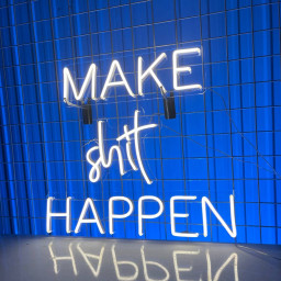 Make Shit Happen Neon Sign Business Shop Wall Decor