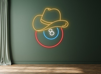 Custom Billiard Number Neon Sign