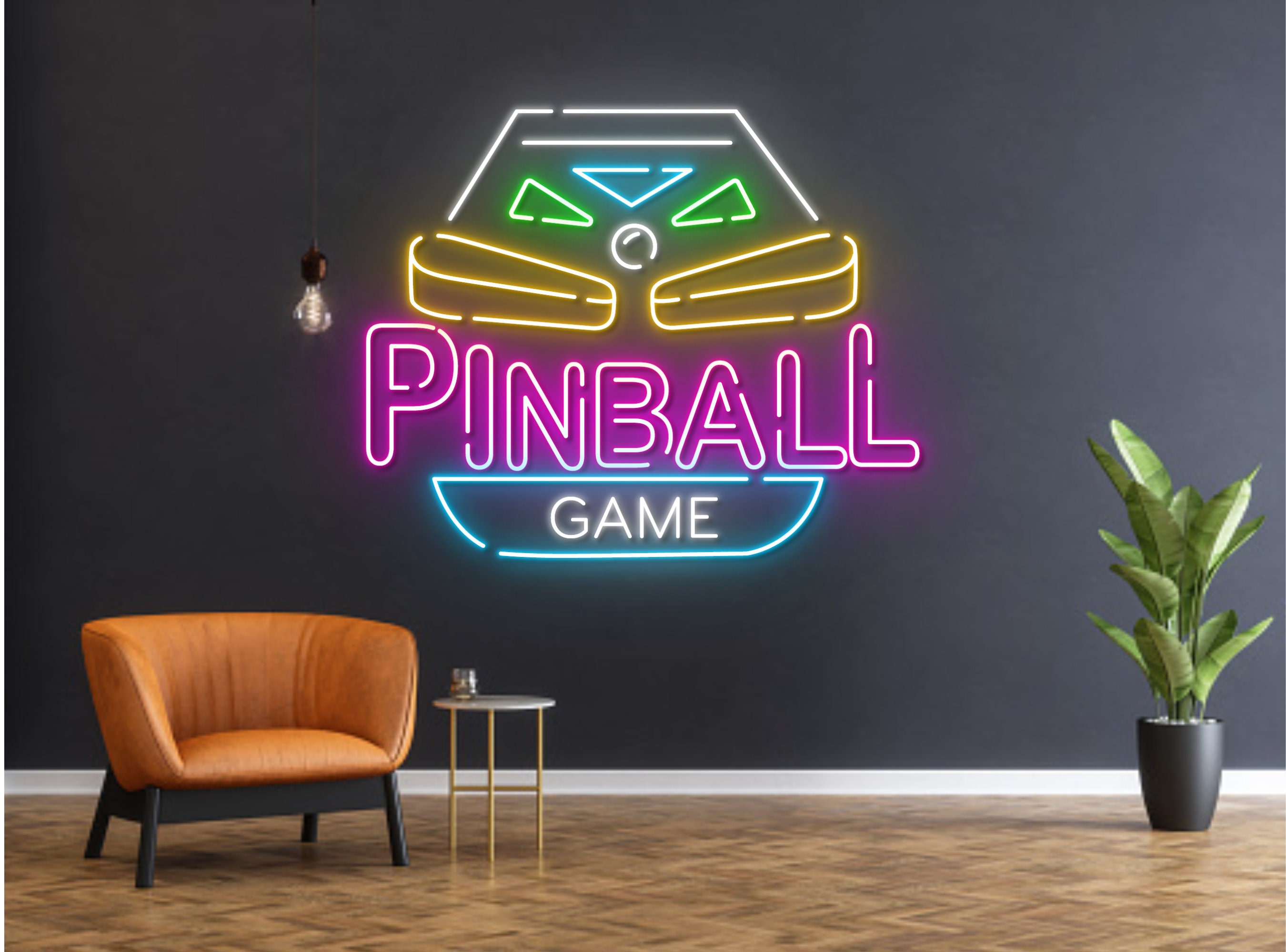 Pinball Game Neon Sign Decoration Gift
