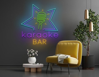 Karaoke Party Night Bar Neon Sign Karaoke Club Neon Sign