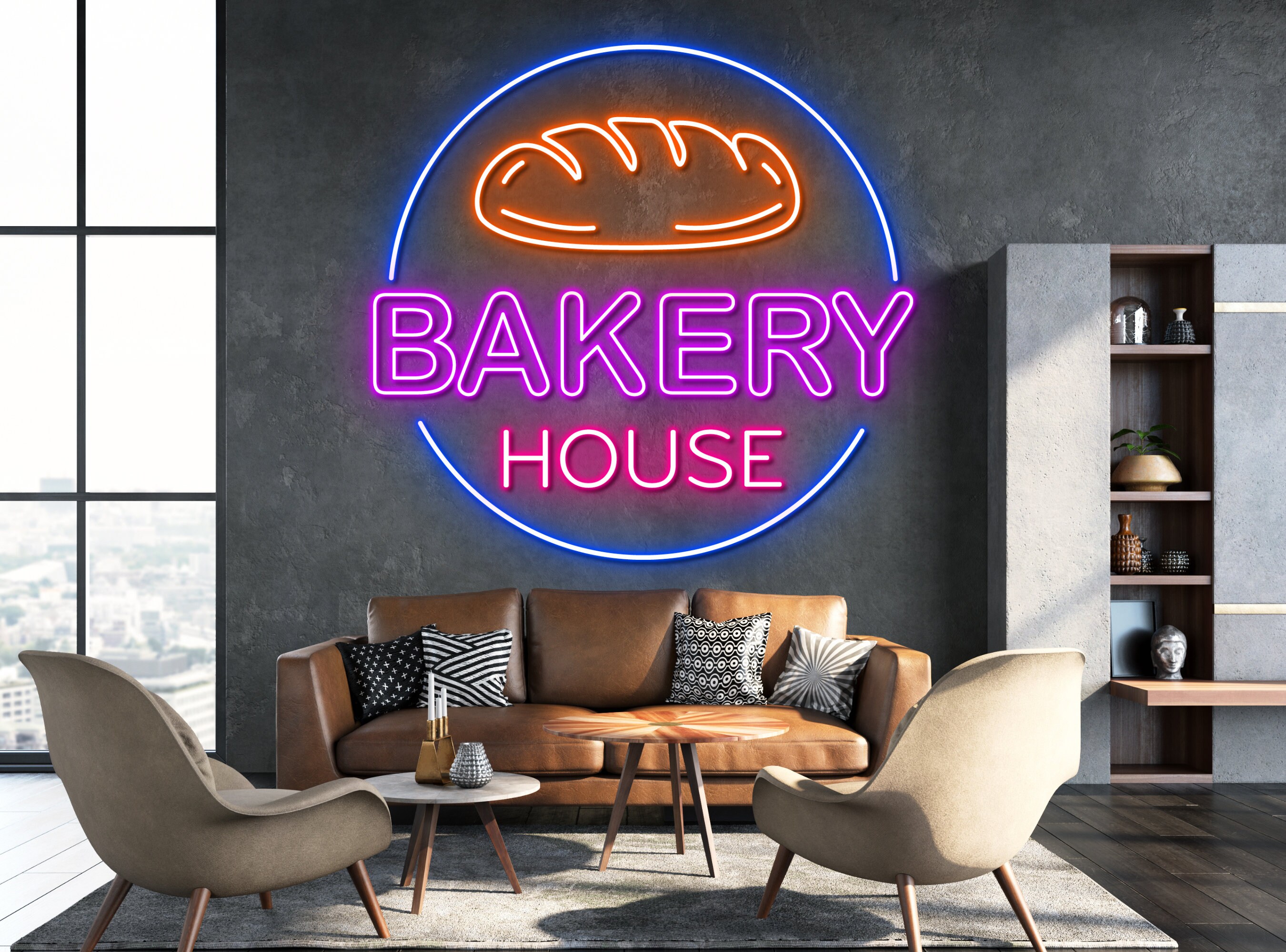 Bakery House Shop Neon Sign