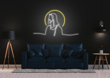 Jesus Neon Signs Wall Signage