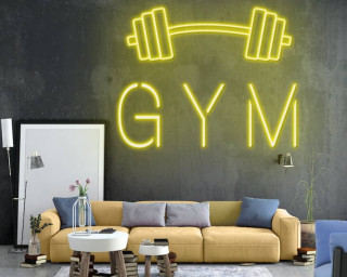 Gym Neon Sign Gym Fitness Man Cave Led Signboard Decor