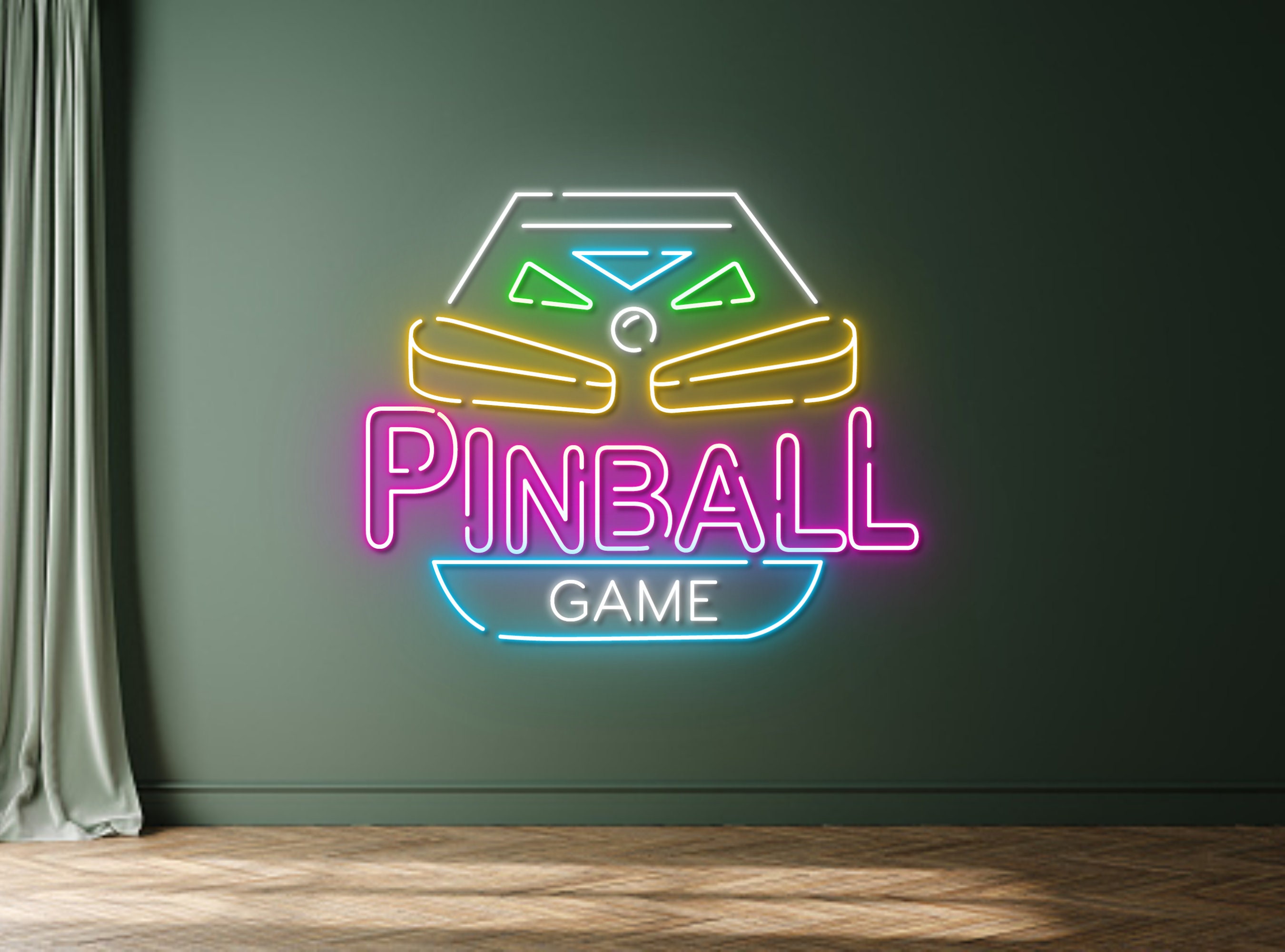 Pinball Game Neon Sign Decoration Gift