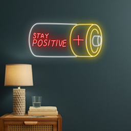 Stay Positive Neon Sign Long-lasting Office Decor