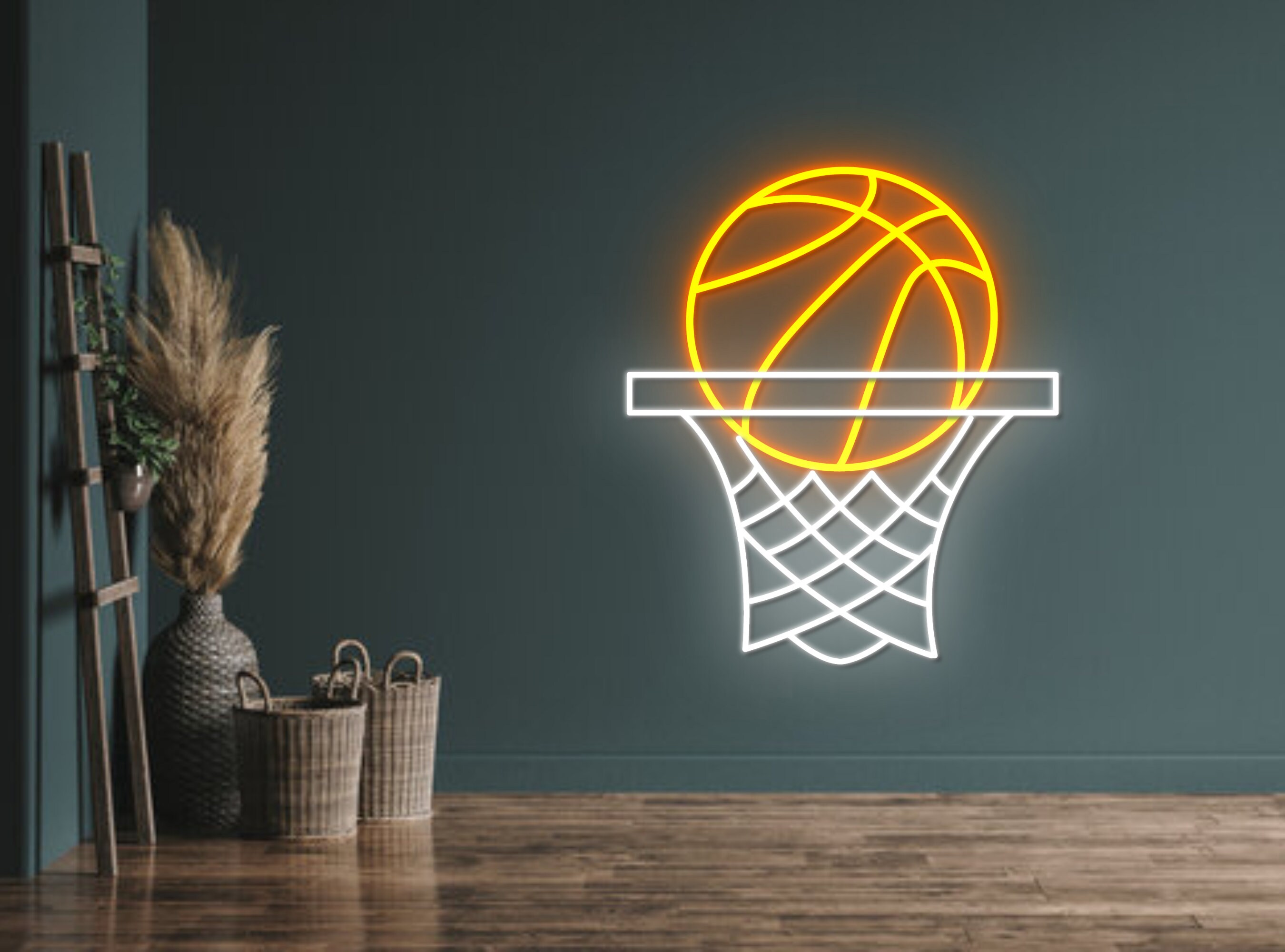 Backboard Basketball Ball Neon Sign Decor sign