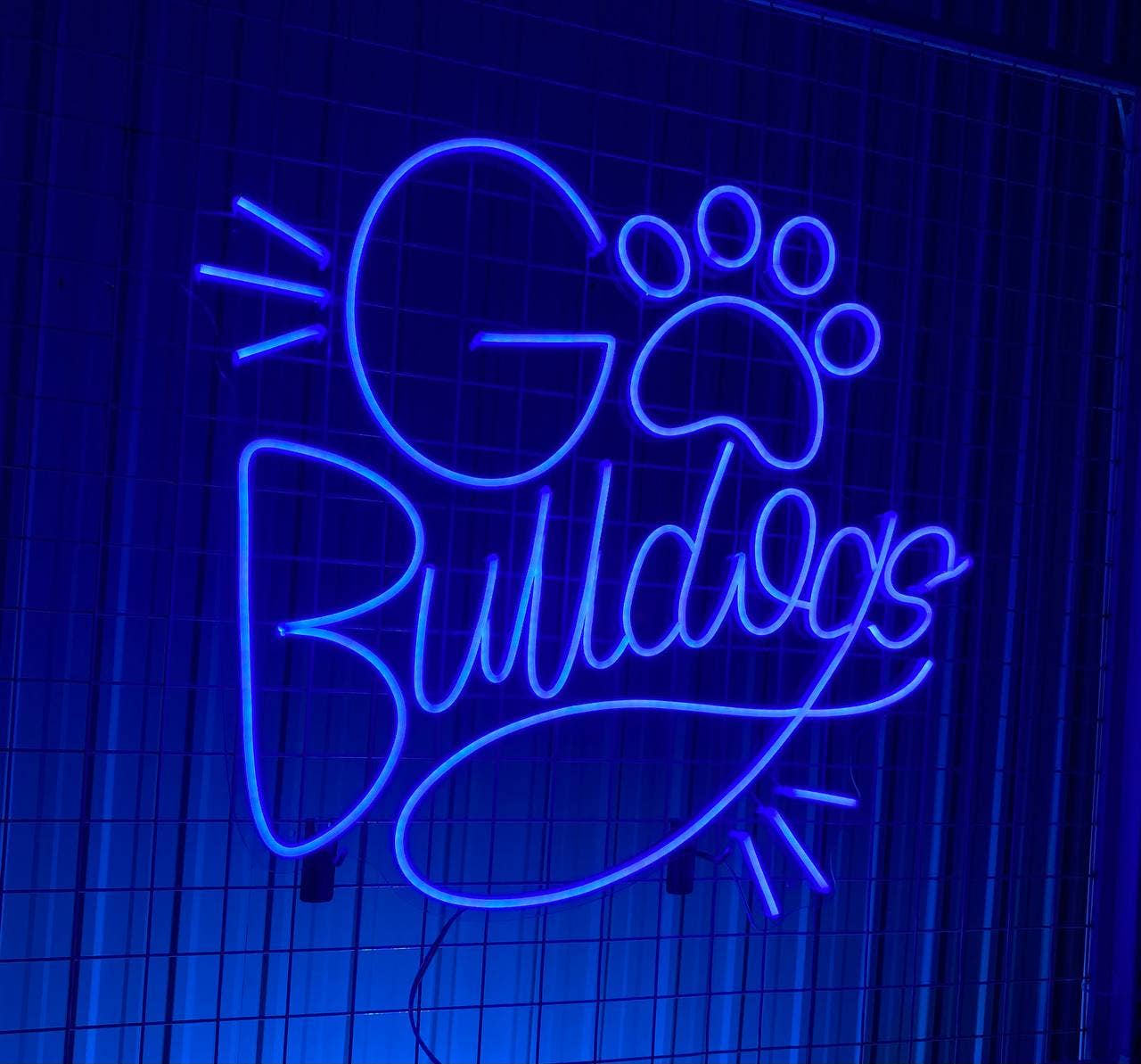 Go Bulldogs Neon Signs Welcome Sign for Pet Salon Vet