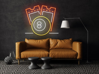 Custom Number Billiard Neon Sign