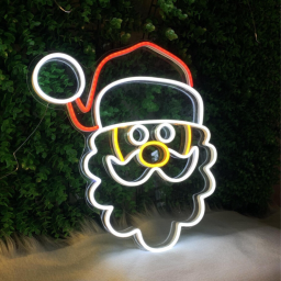 Santa Claus Neon Sign Christmas Decor