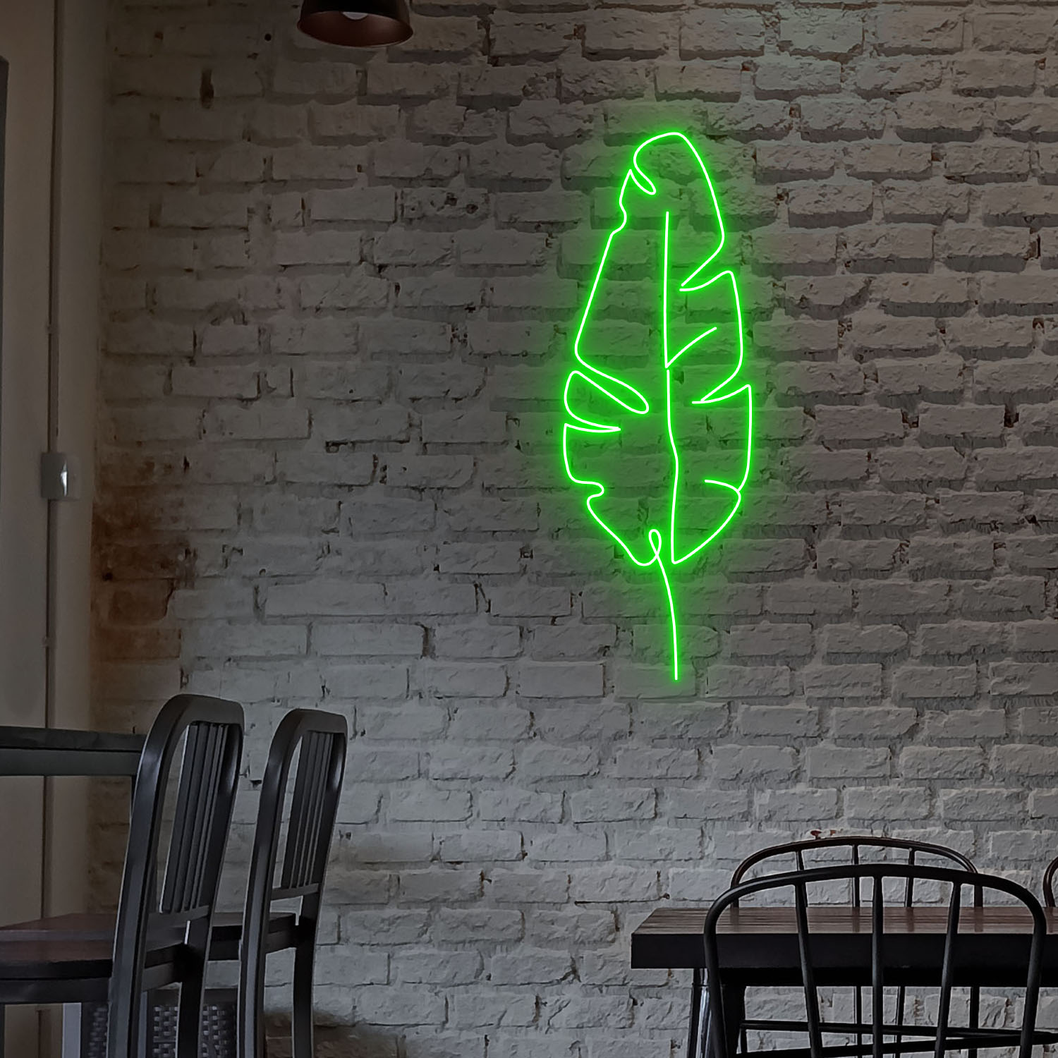 Banana Palm Leaf Neon LED Sign Tropical Style Wall Art Decor