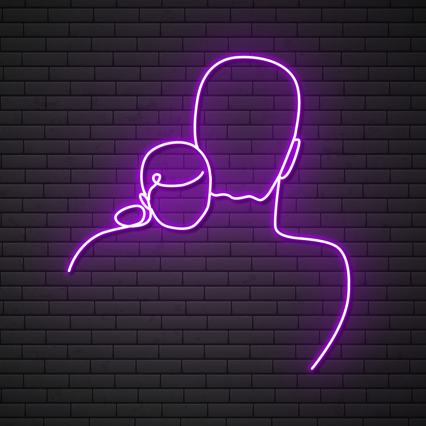 Dad And Baby Neon Signs