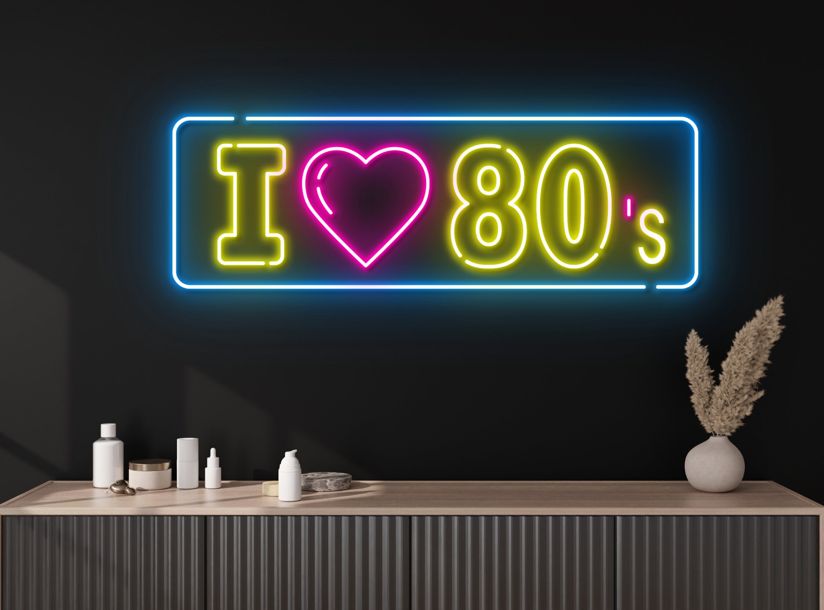 I Love 80's Neon Sign Retro Led Light