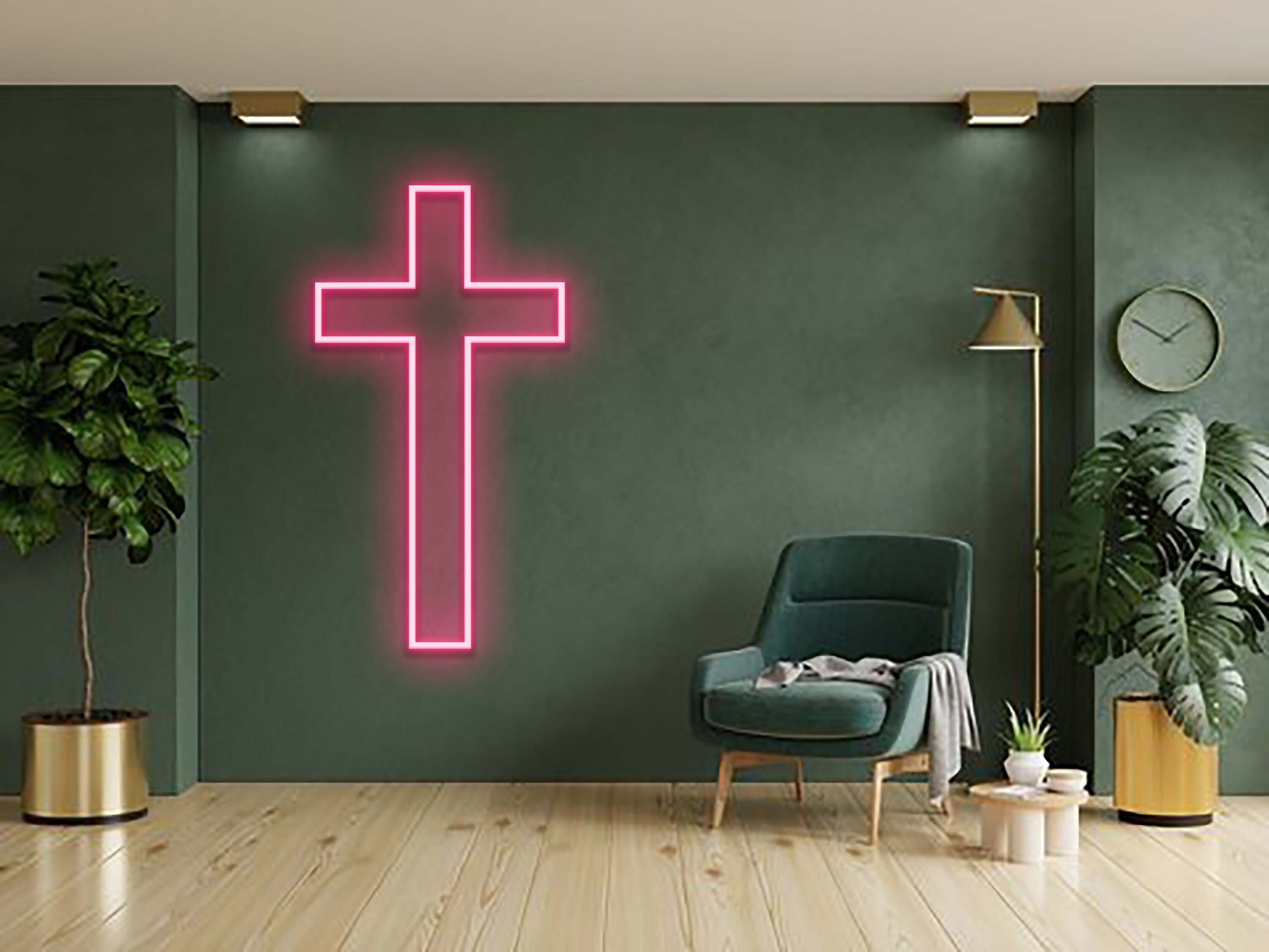 Jesus Cross Neon Sign