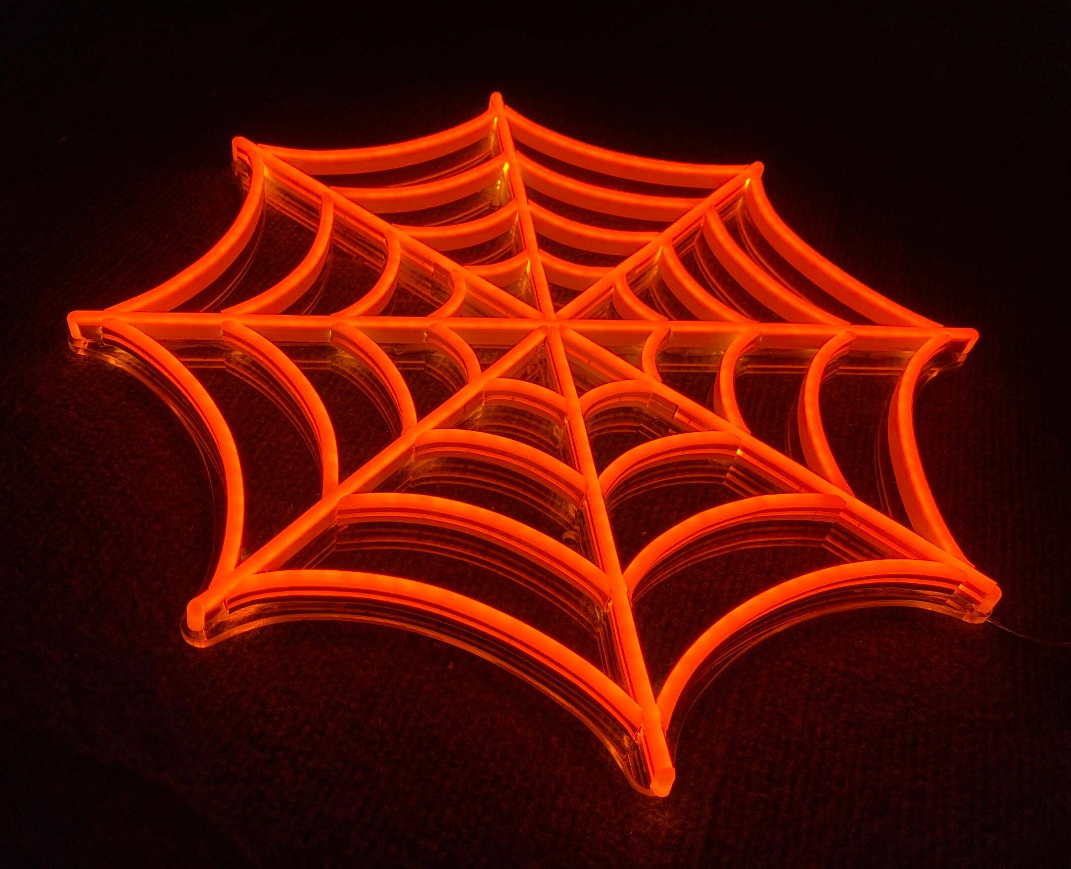 Spider Web Neon Sign Halloween Decor