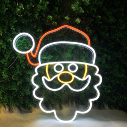 Santa Claus Neon Sign Christmas Decor