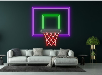 Backboard Basketball Ball Neon Sign Wall Art Signage