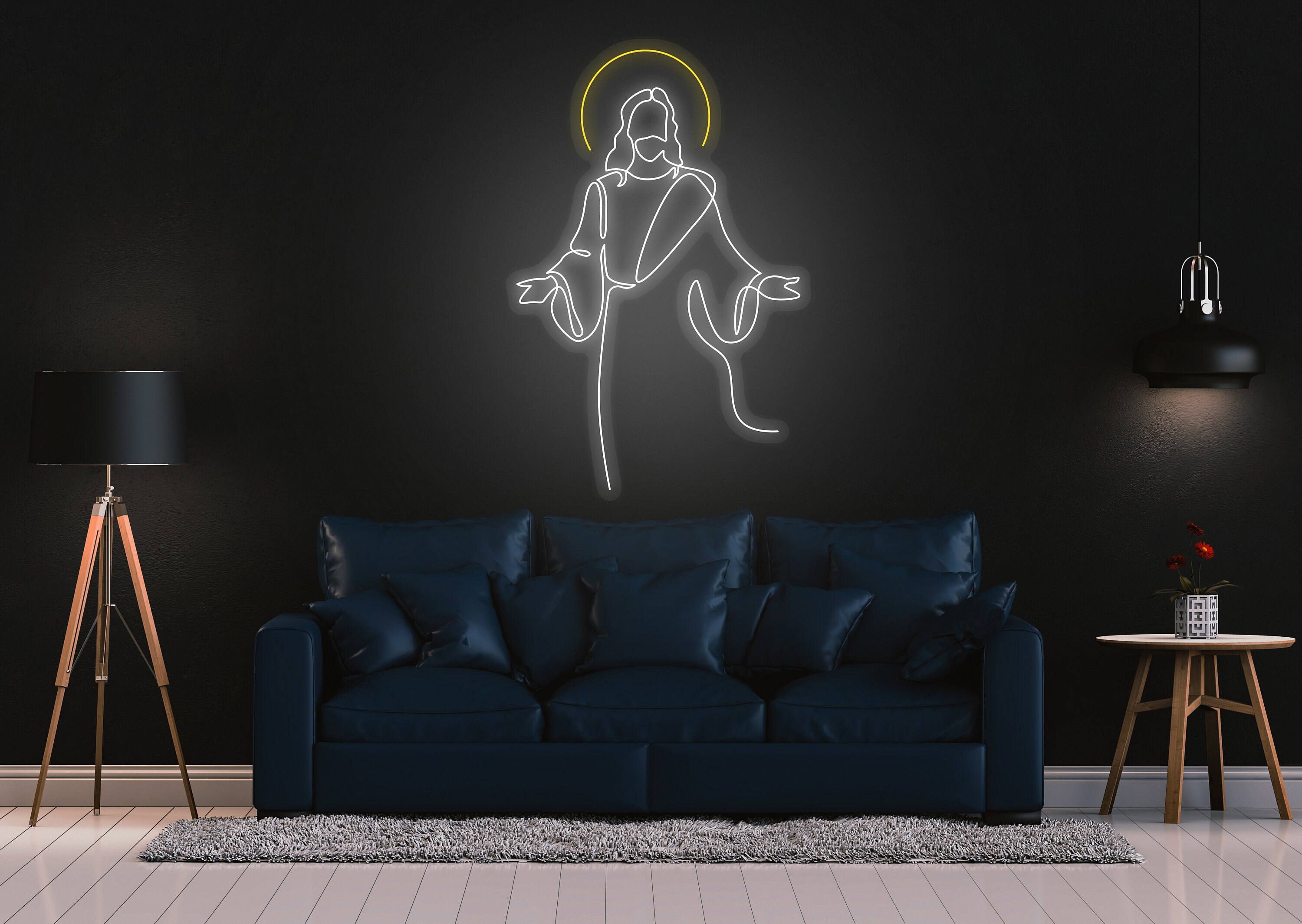 Jesus Neon Signs Wall Art Signage