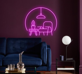 Furniture Home Decor Logo Neon Sign Store Wall Decor