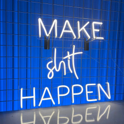 Make Shit Happen Neon Sign Business Shop Wall Decor