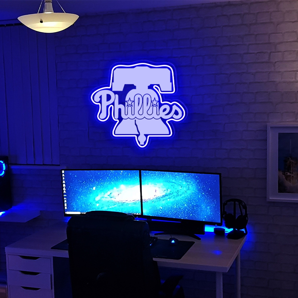 Philadelphia Phillies Baseball Laser Sign