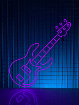 Guitar Neon Signs Musical Instrument Store Sign Decor