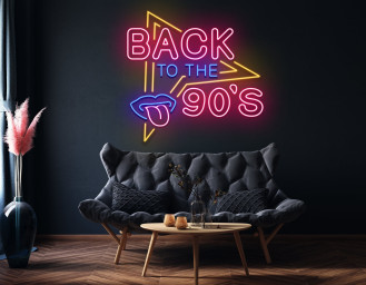 Back To The 90's Party Neon Sign