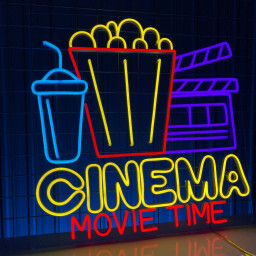 Cinema Movie Time Neon Sign Home &#038; Cinema Decor led light