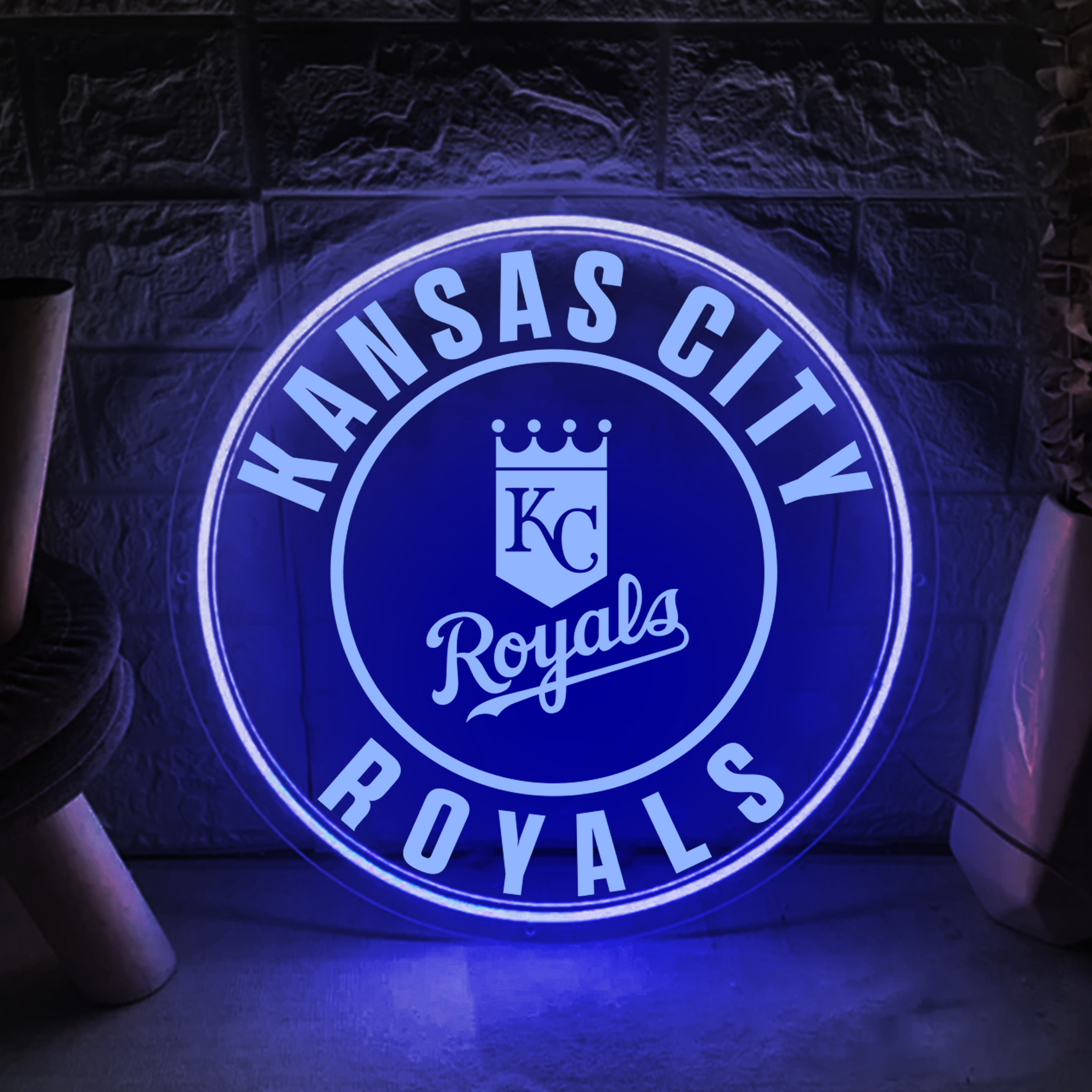 Baseball Kansas City Royals Laser Sign