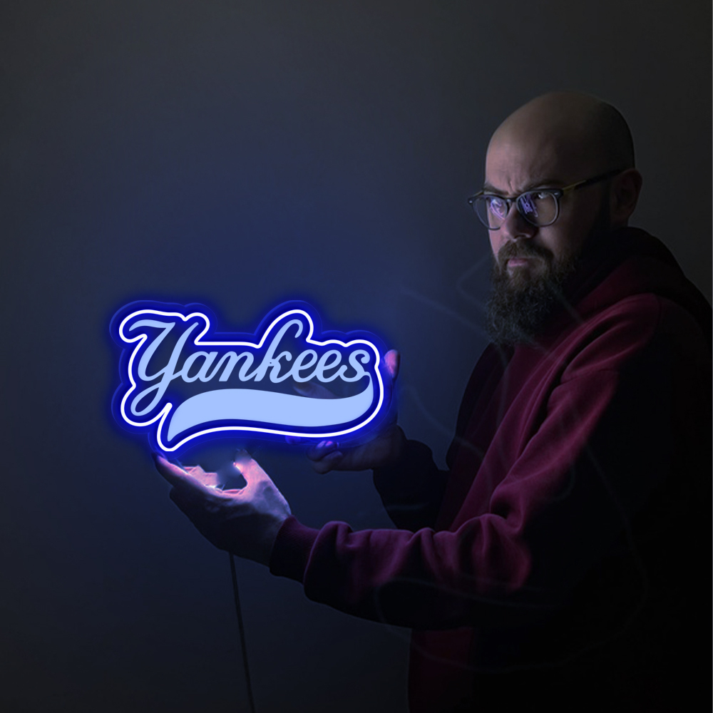 Baseball New York Yankees Laser Sign