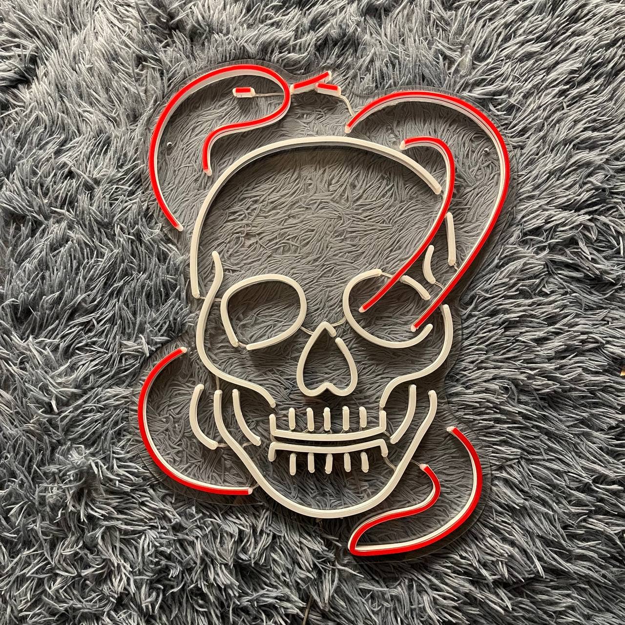 Skull Snake Neon Sign Halloween Wall Art Decor