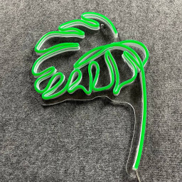 Monsteras Leaf Neon Sign Plant Flower Shop Wall Decor