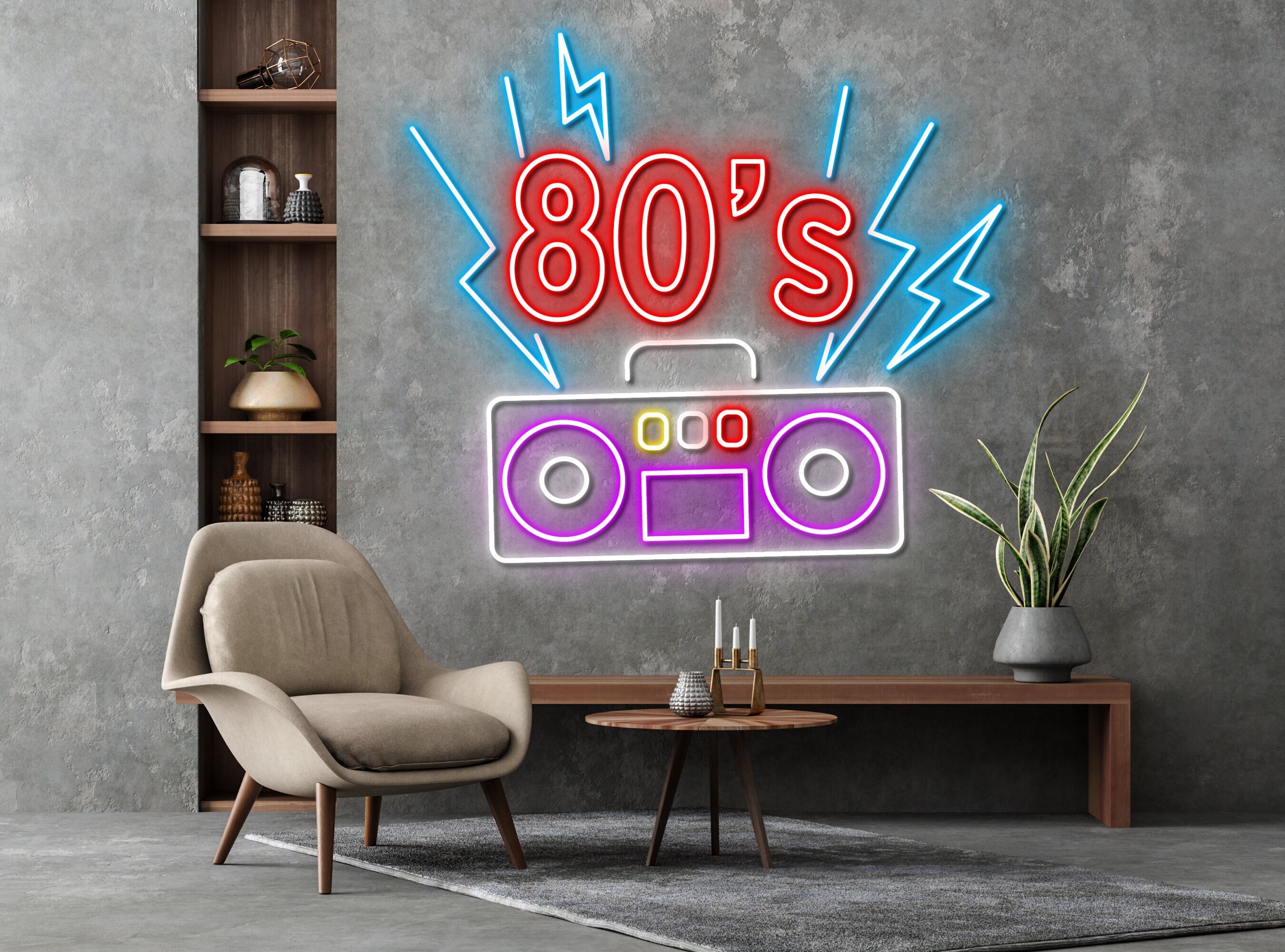 80's Retro Neon Sign