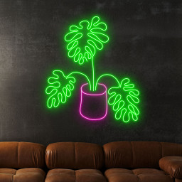 Monstera Leafs Neon Sign