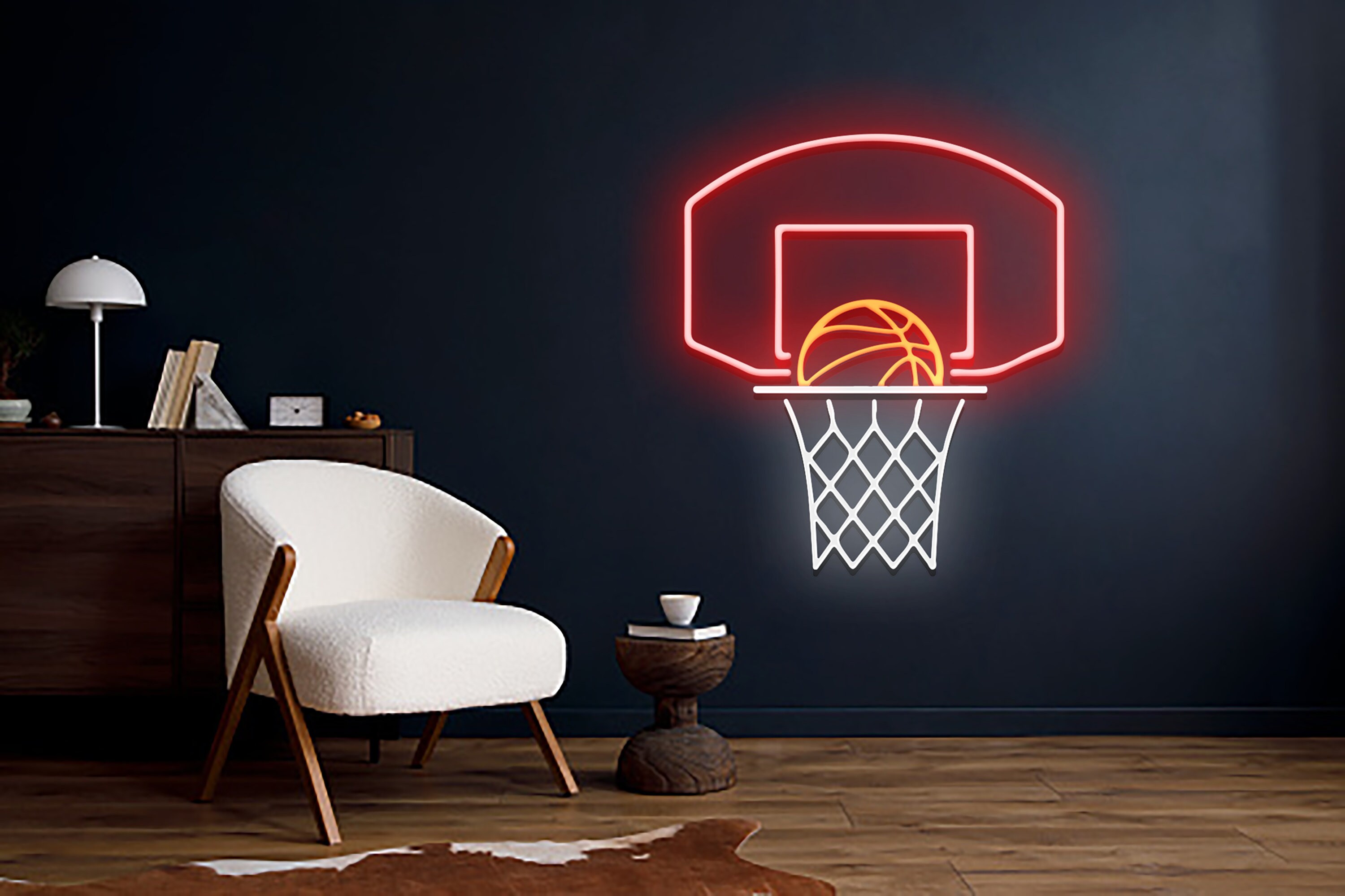 Basketball Ball Neon Sign Wall Decoration