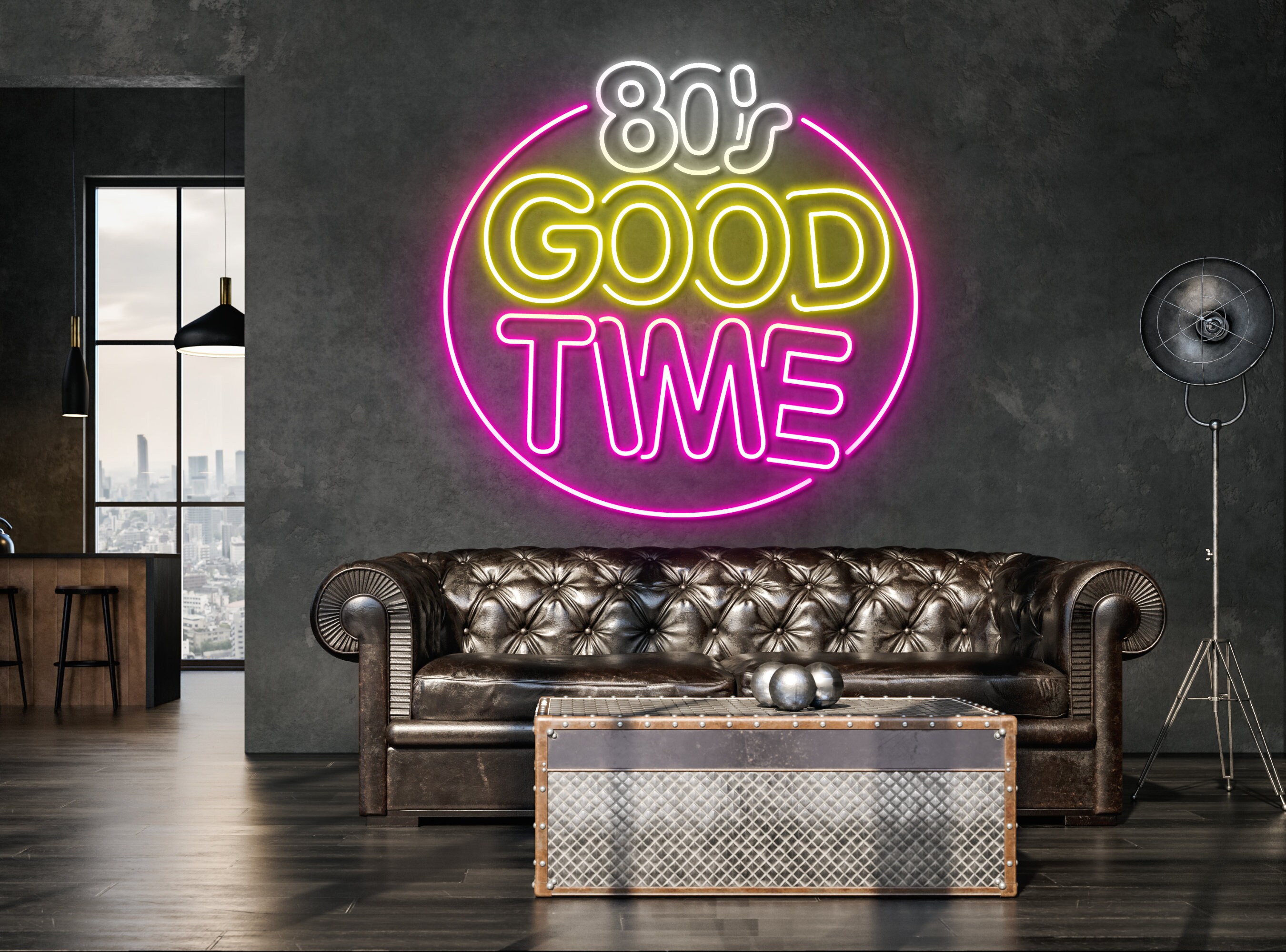 80's Good Time Neon Sign