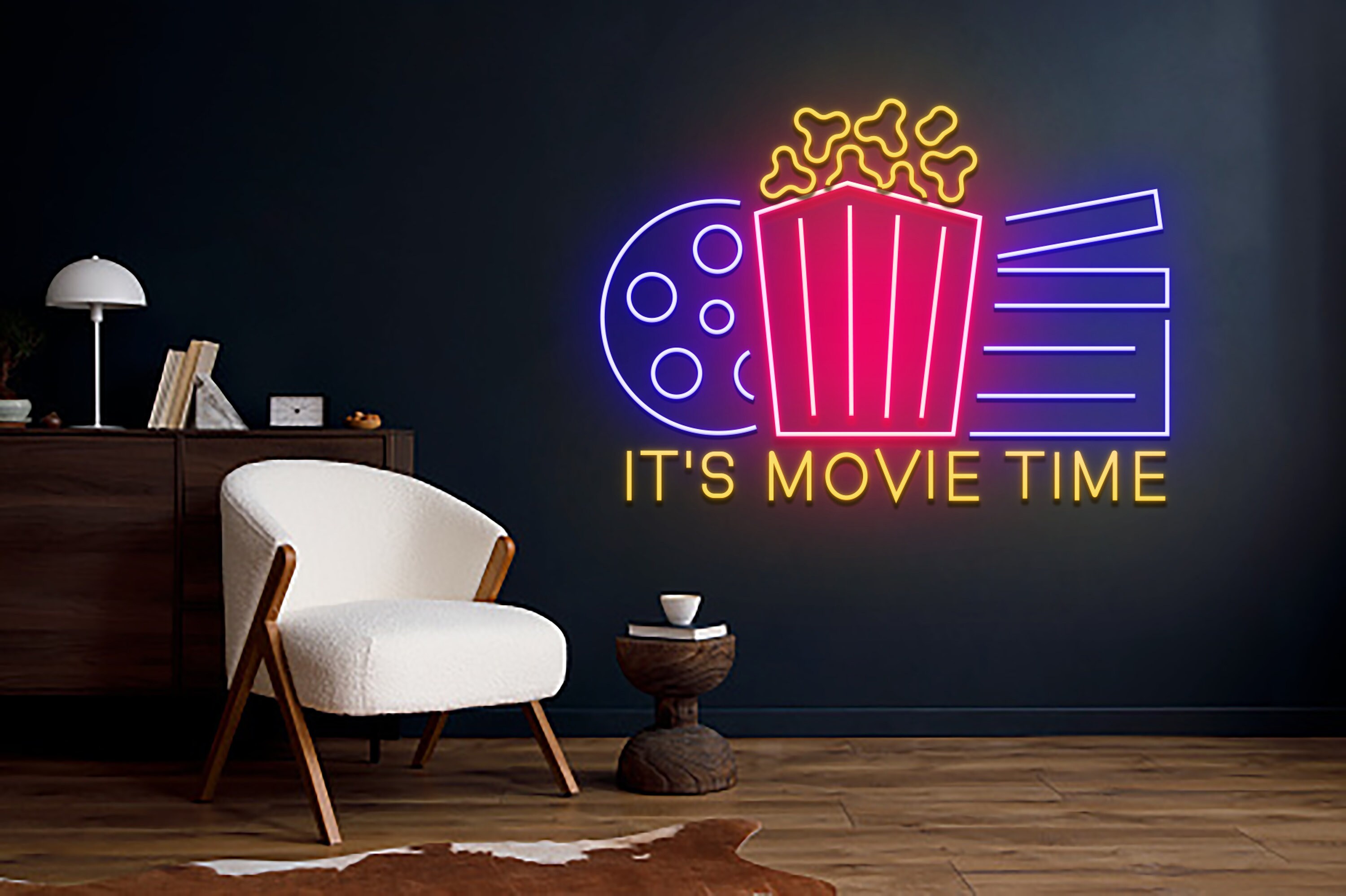 It's Movie Time Neon Sign