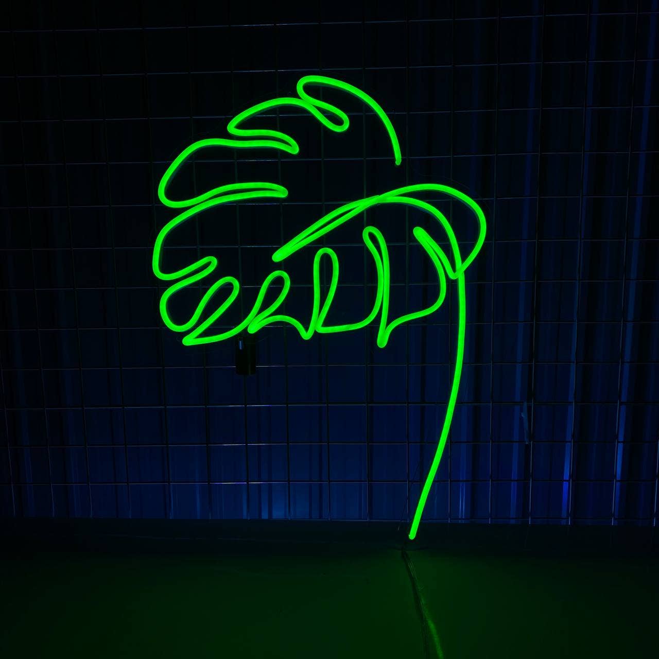 Monstera Leaf Neon Sign Plant Led Sign Green Leaf Sign