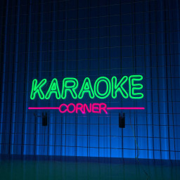 Karaoke Corner Neon Sign Karaoke Store Signboard Decor