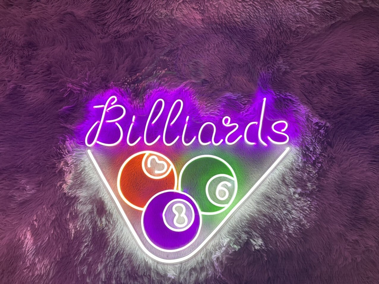 Billiard Neon Sign Billiard Pool