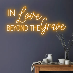 In Love Beyond The Grave Neon Sign Wedding Lights Decor