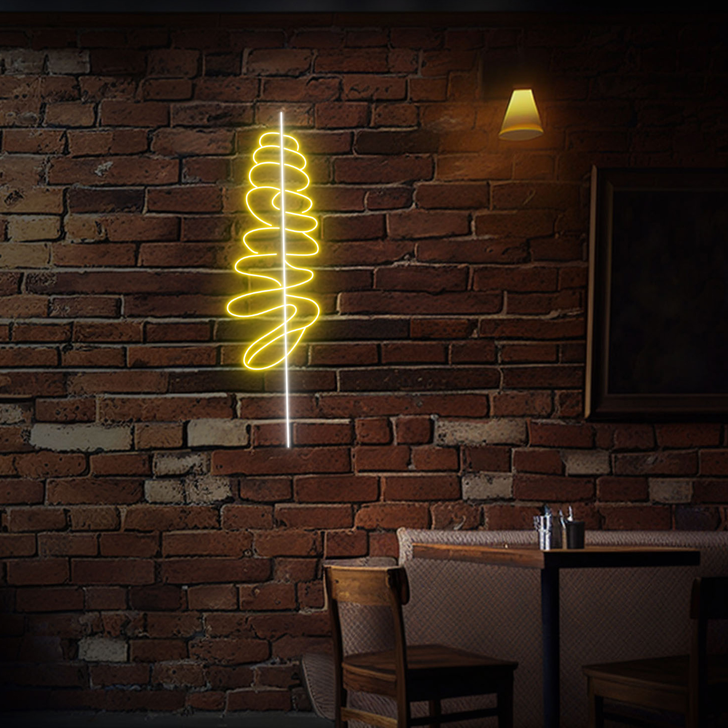 Twisted Potato Neon Sign Tornado Restaurant Wall Decor