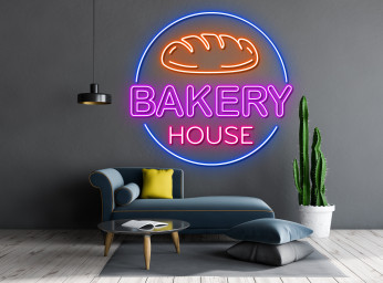 Bakery House Shop Neon Sign