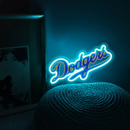 LA Dodgers Baseball UV Sign