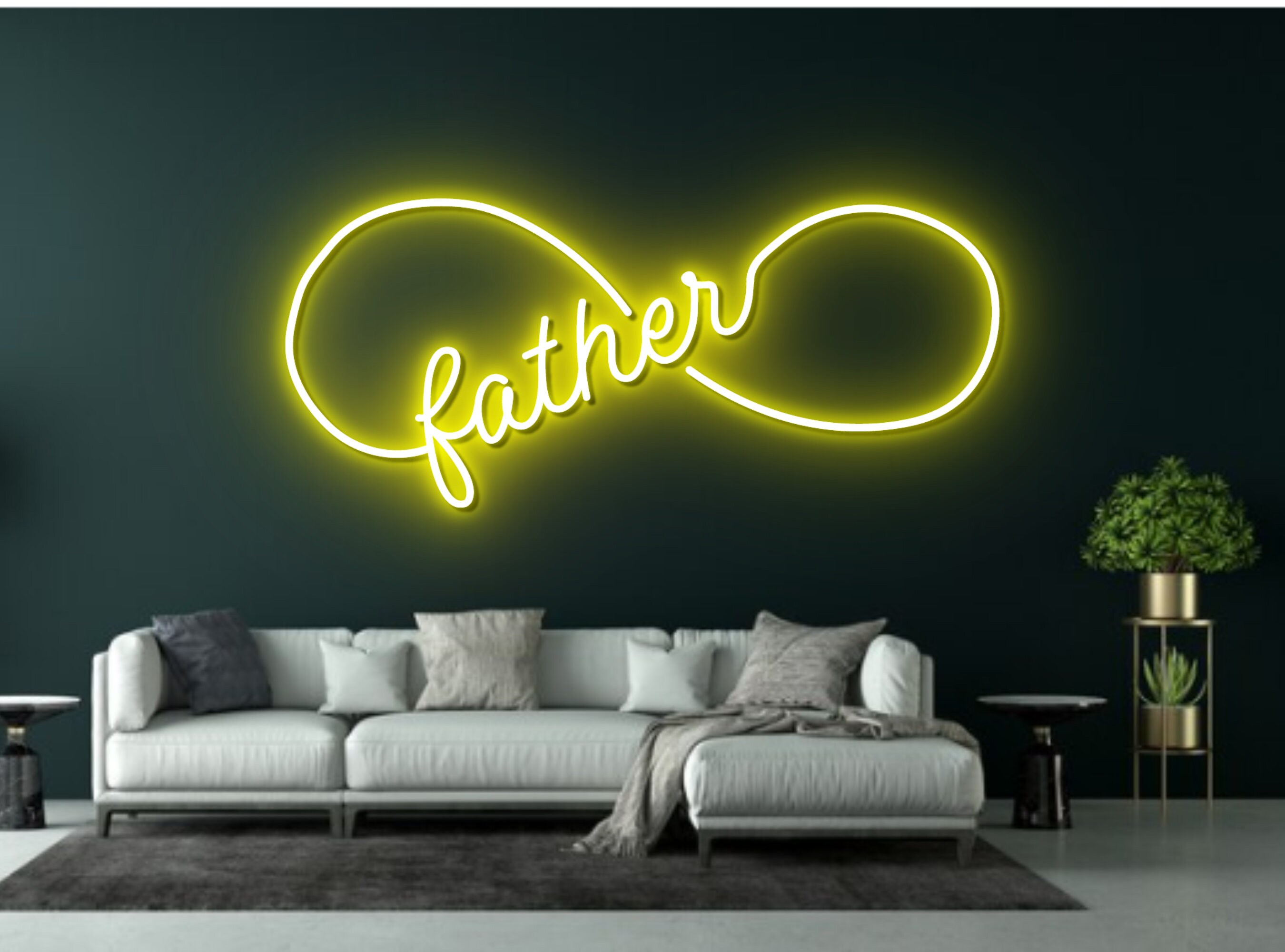 Father Neon Sign Father Day Idea