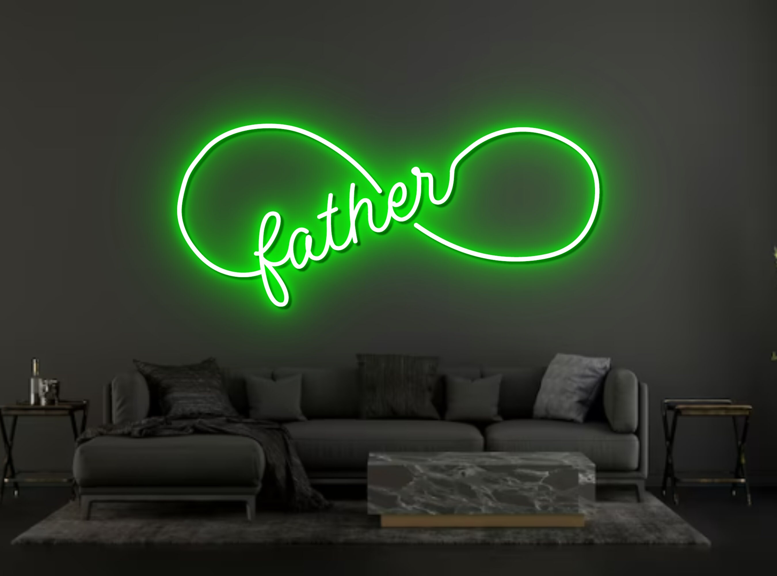 Father Neon Sign Father Day Idea