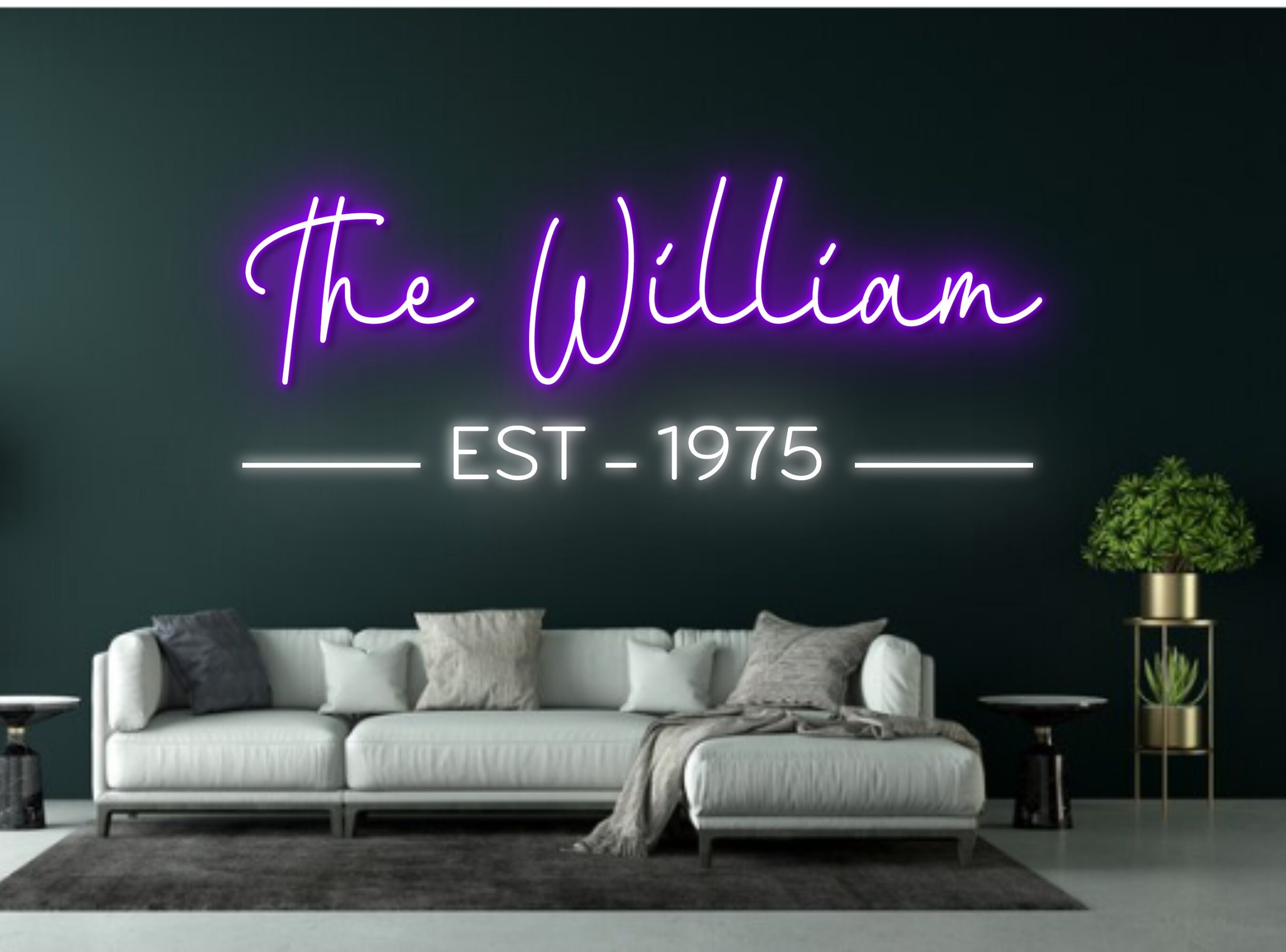 Custom Family Name Neon Sign