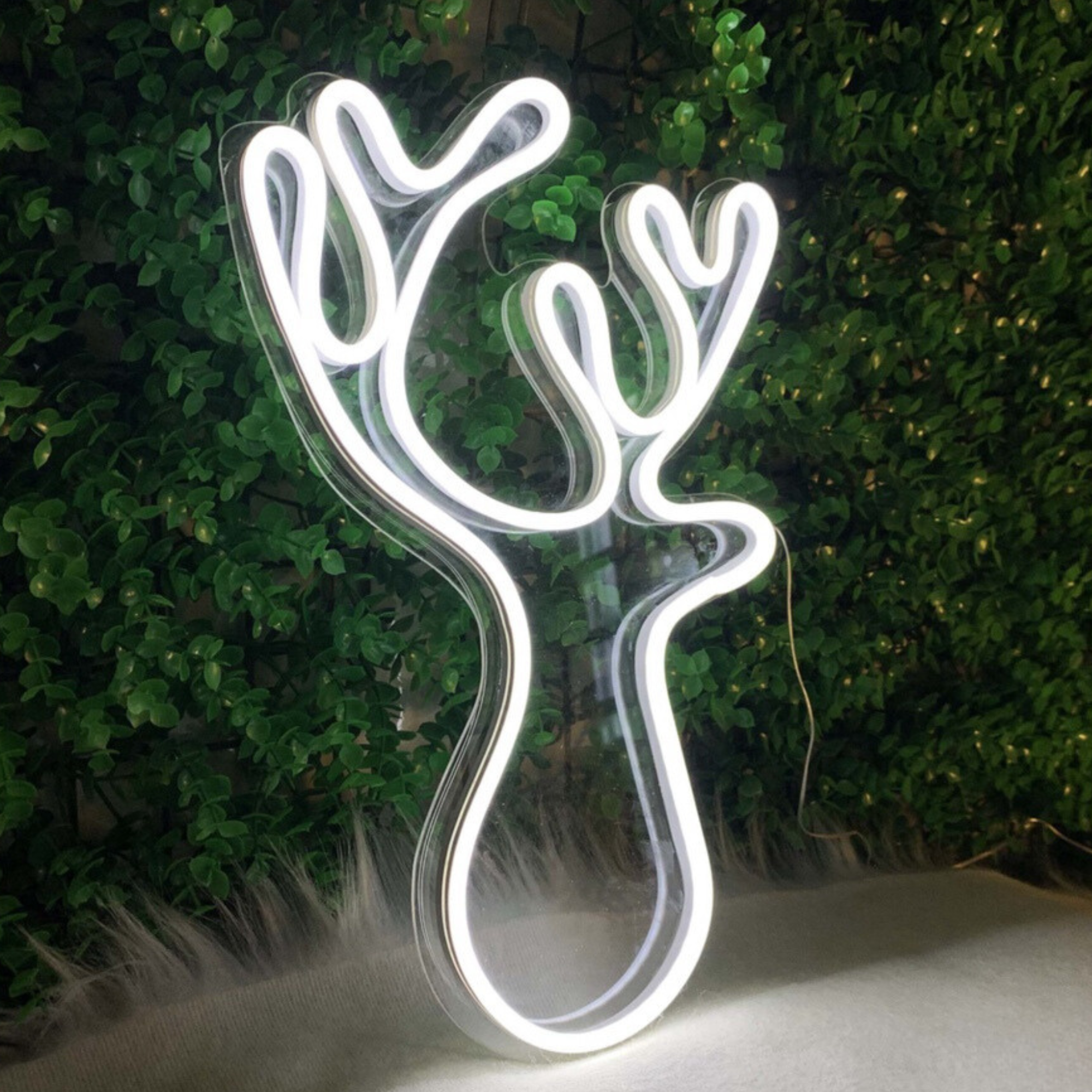 Reindeer Neon Sign Christmas Decor